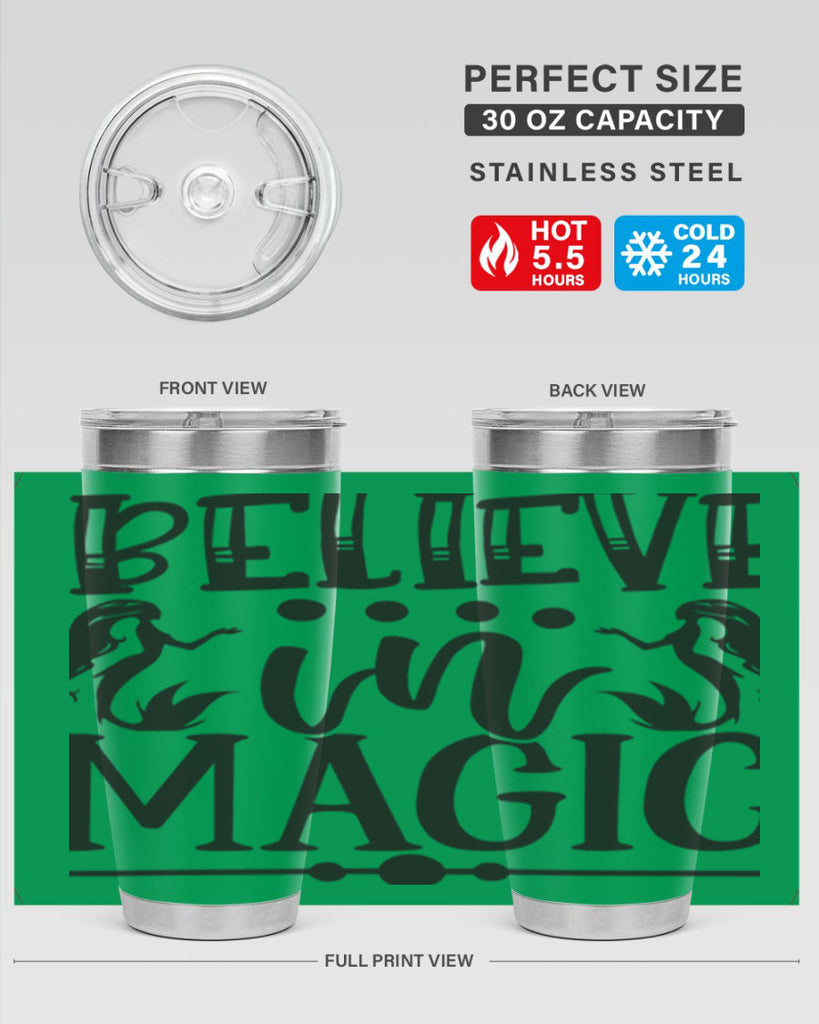 Believe in magic 65#- mermaid- Tumbler