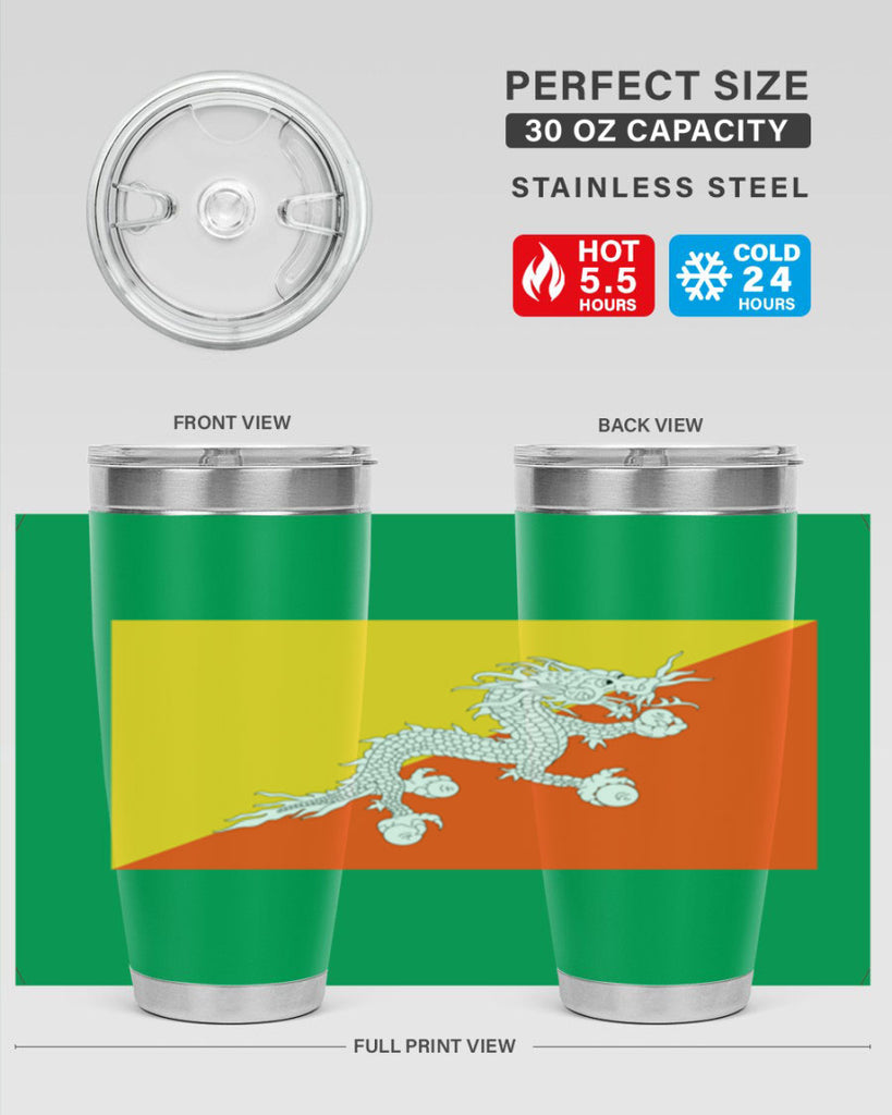 Bhutan 178#- world flags- Tumbler