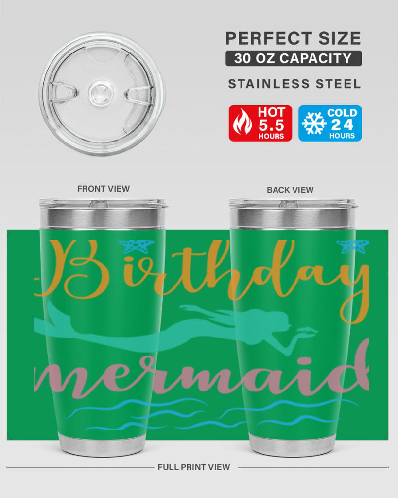 Birthday Mermaid Design 79#- mermaid- Tumbler
