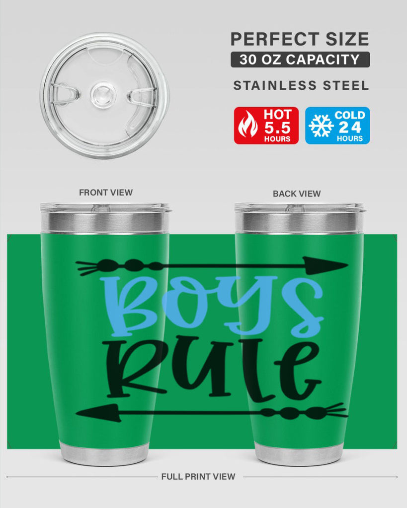 Boys Rule Style 108#- baby- tumbler