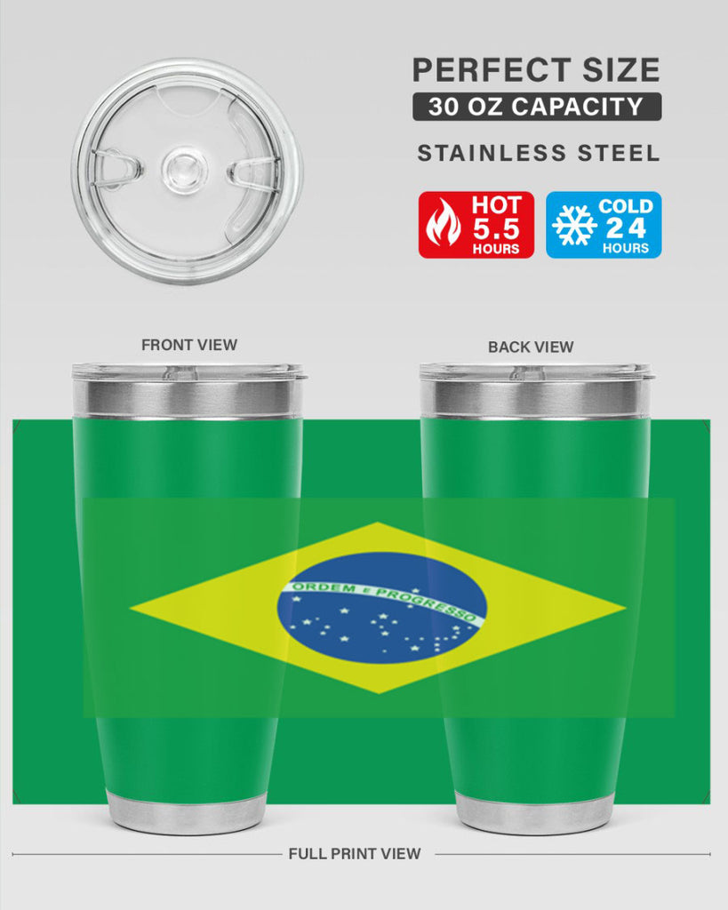 Brazil 174#- world flags- Tumbler