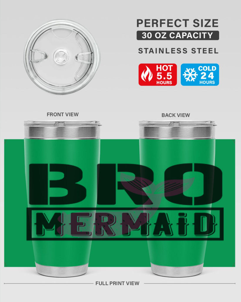 Bro mermaid 85#- mermaid- Tumbler