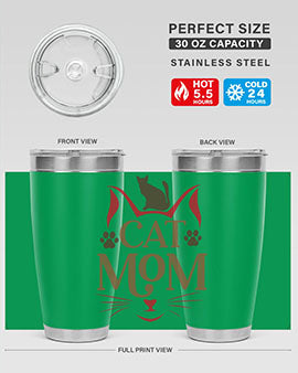 Cat Mom Style 6#- cat- Tumbler