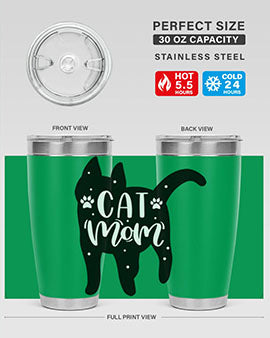 Cat Mom Style 86#- cat- Tumbler