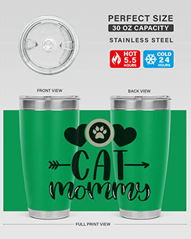 Cat Mommy Style 87#- cat- Tumbler