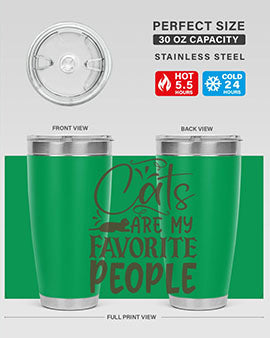 Cats Are My Favorite People Style 7#- cat- Tumbler