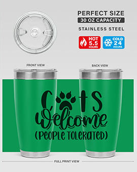 Cats Welcome Style 91#- cat- Tumbler