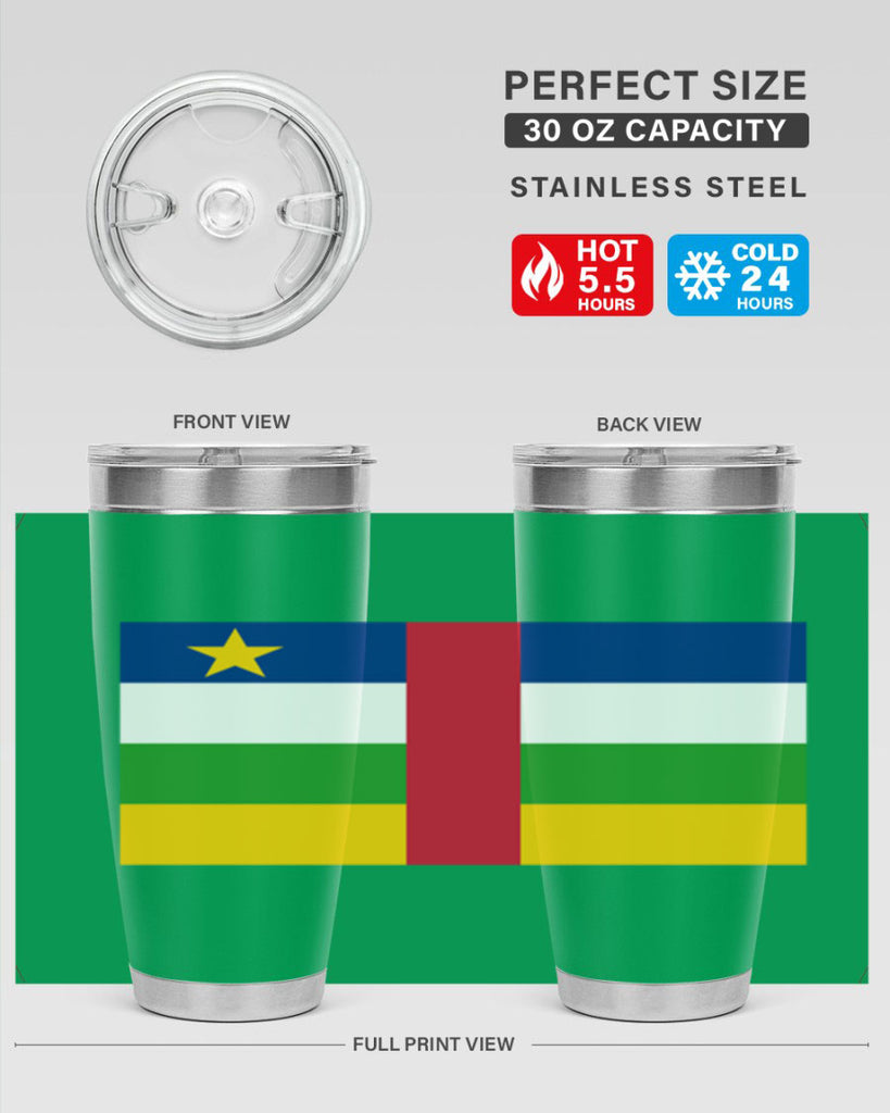 Central African Republic 165#- world flags- Tumbler