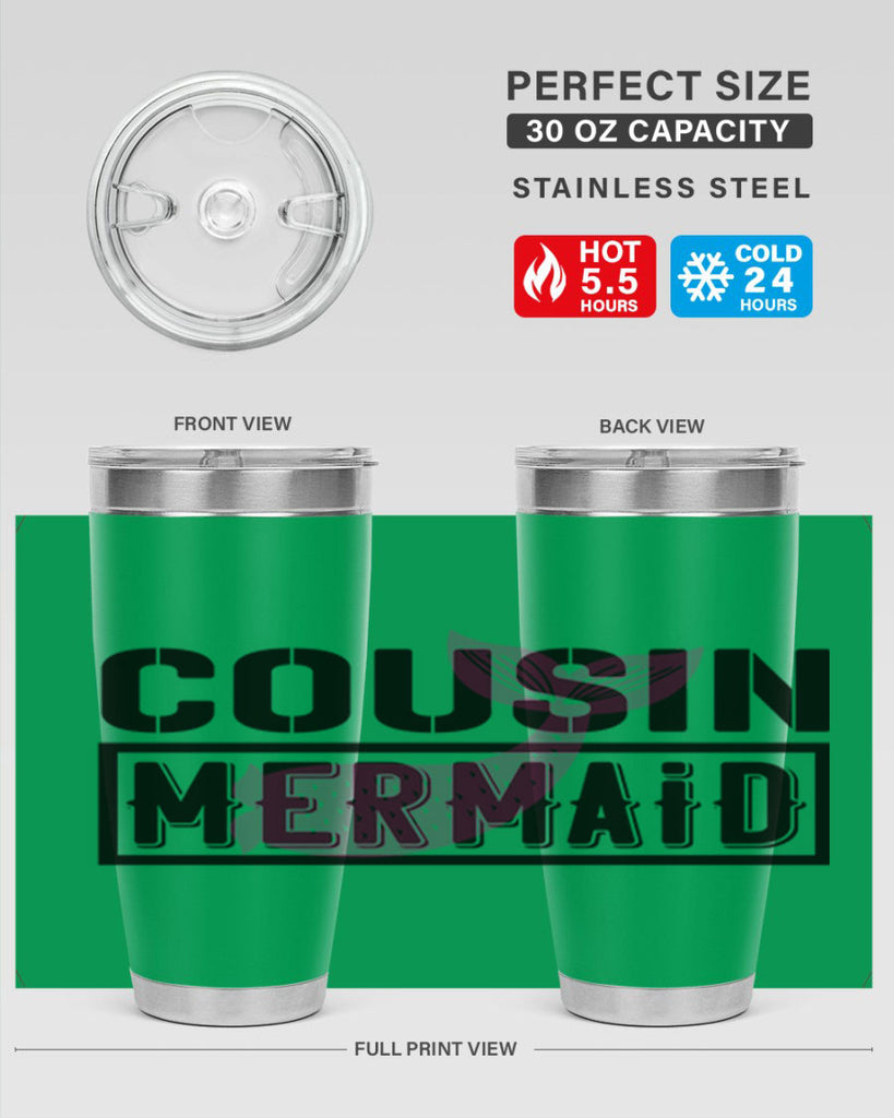 Cousin mermaid 87#- mermaid- Tumbler