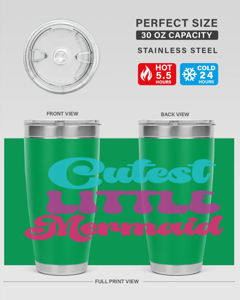 Cutest Little Mermaid 90#- mermaid- Tumbler