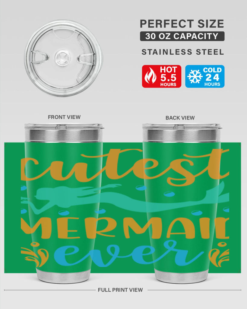 Cutest Mermaid Ever Design 102#- mermaid- Tumbler