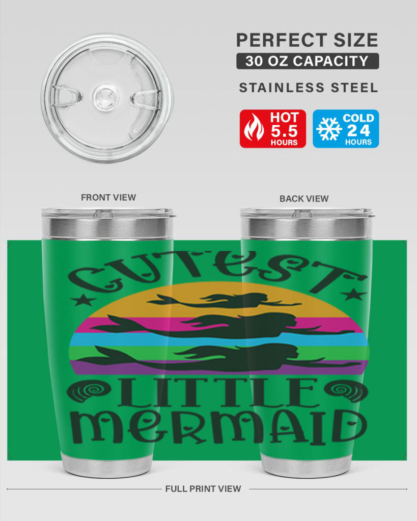 Cutest little mermaid 96#- mermaid- Tumbler