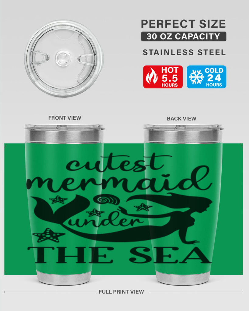 Cutest mermaid under the sea 110#- mermaid- Tumbler