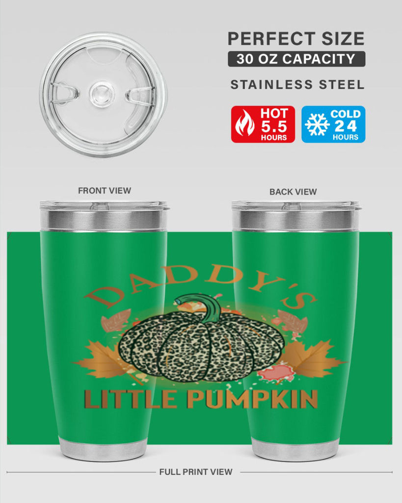 Daddys Little Pumpkin 67#- fall- Tumbler