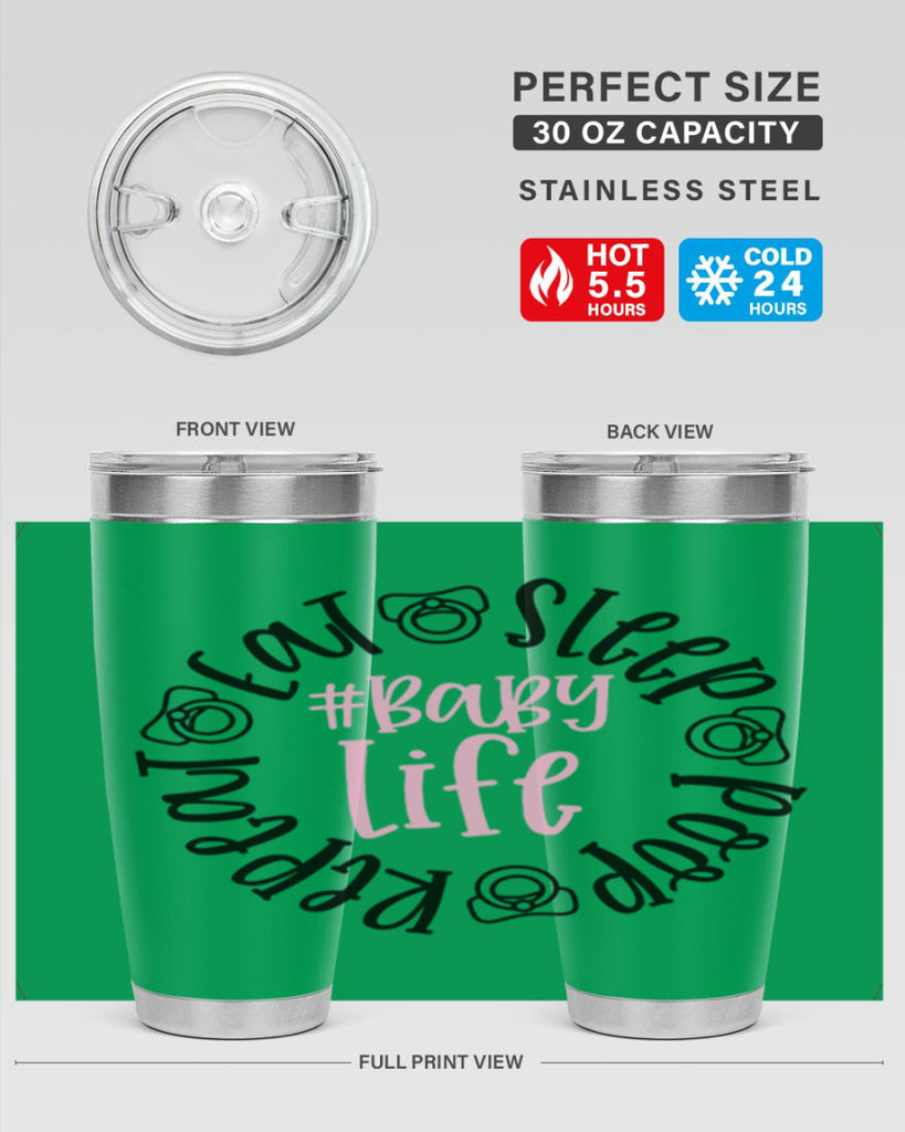 Eat Sleep Poop Repeat BabyLife Style 97#- baby- tumbler