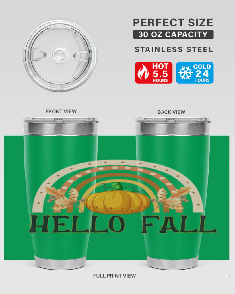 Fall Boho Rainbow 91#- fall- Tumbler