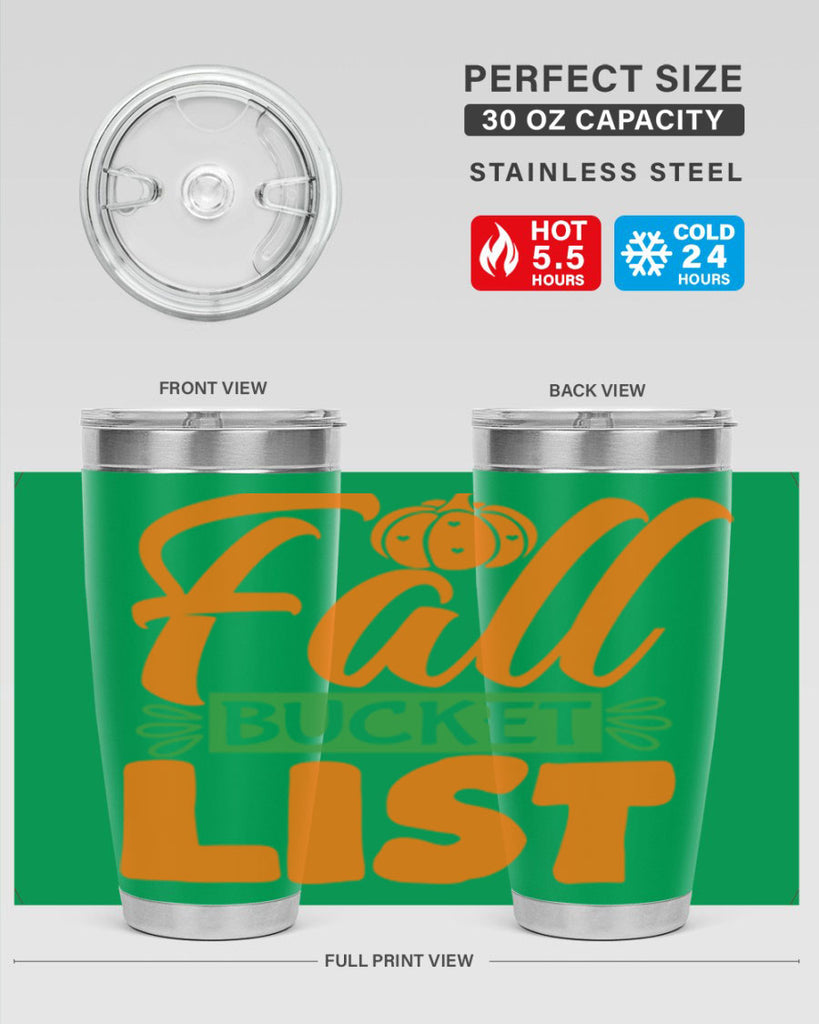 Fall Bucket List 93#- fall- Tumbler