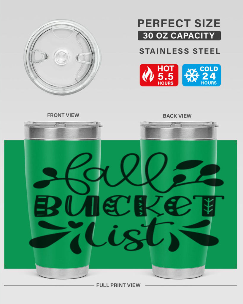 Fall Bucket List 94#- fall- Tumbler