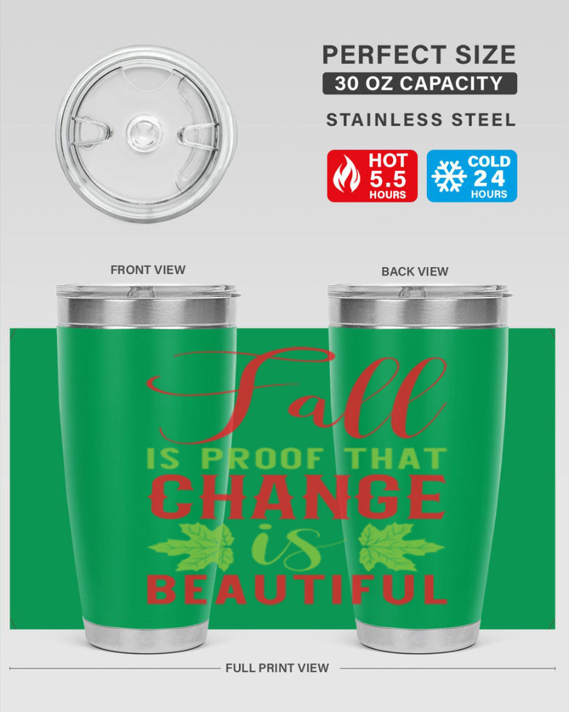 Fall is Proof That Change is Beautiful 121#- fall- Tumbler