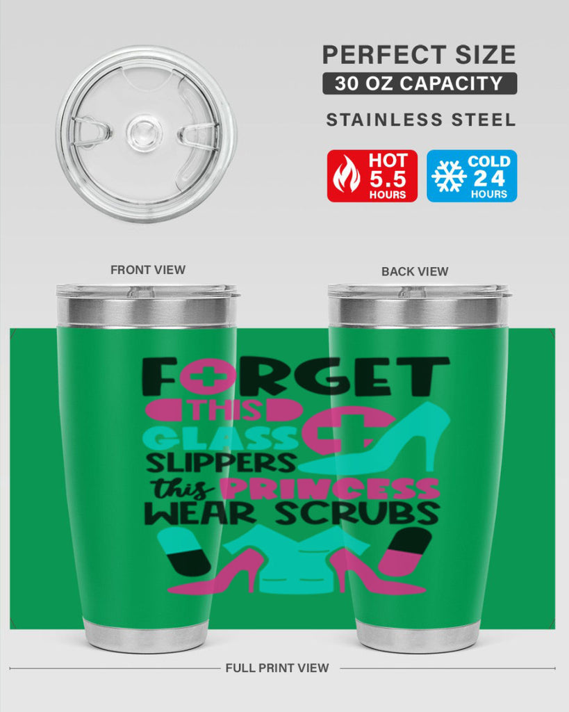 Forget This Glass Slippers This Princess Wear Scrubs Style Style 185#- nurse- tumbler