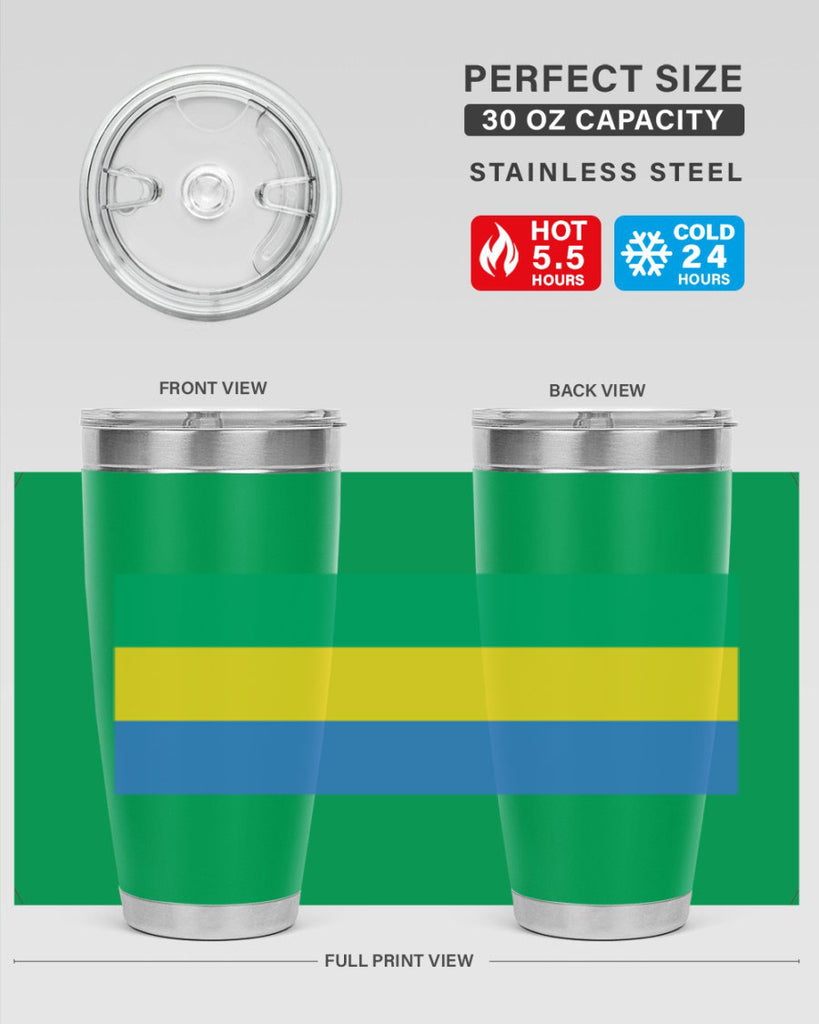 Gabon 136#- world flags- Tumbler