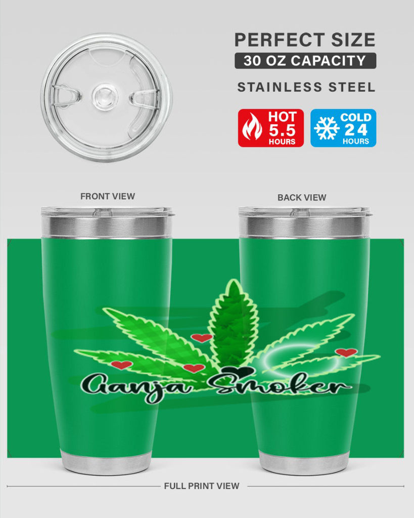 Ganja Smoker 88#- marijuana- Tumbler