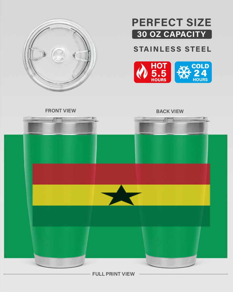 Ghana 132#- world flags- Tumbler