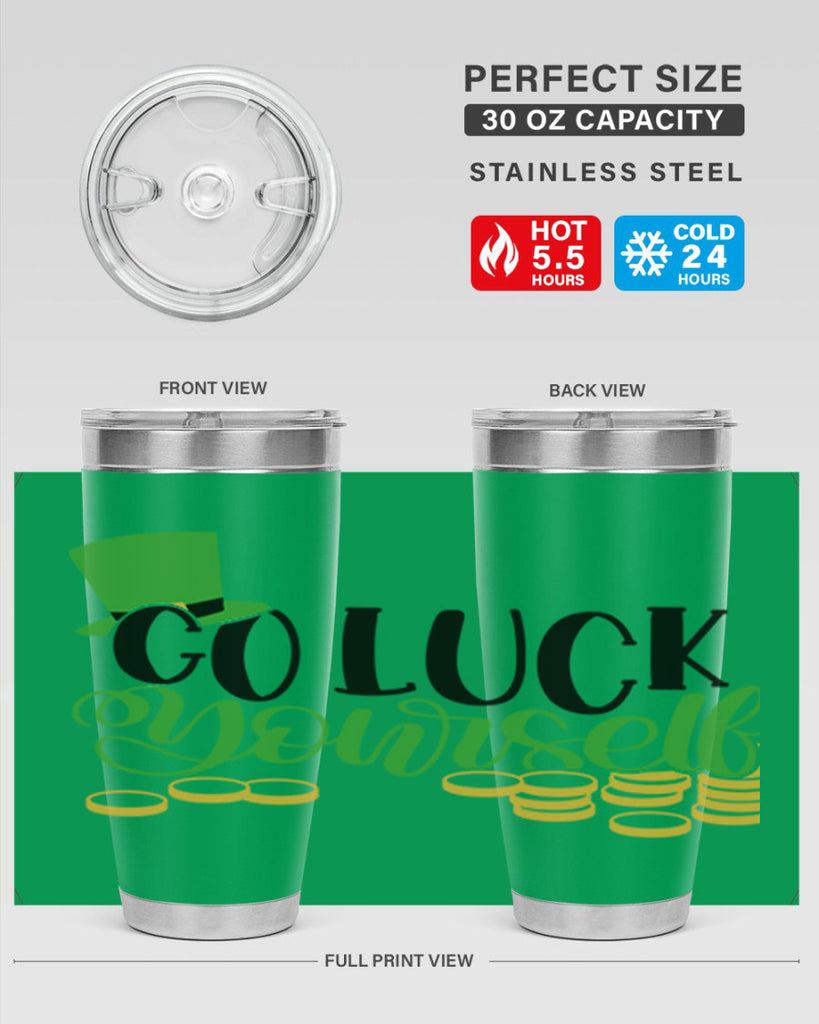 Go Lucky Yourself Style 98#- St Patricks Day- Tumbler