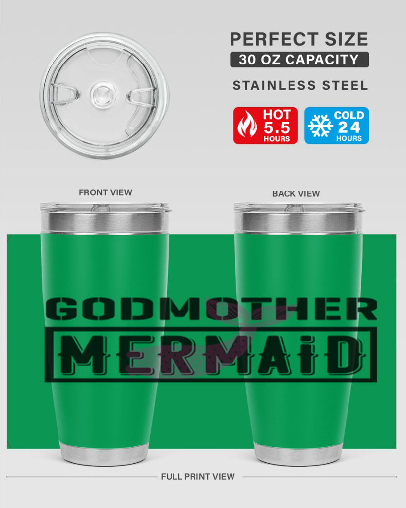 Godmother mermaid 196#- mermaid- Tumbler