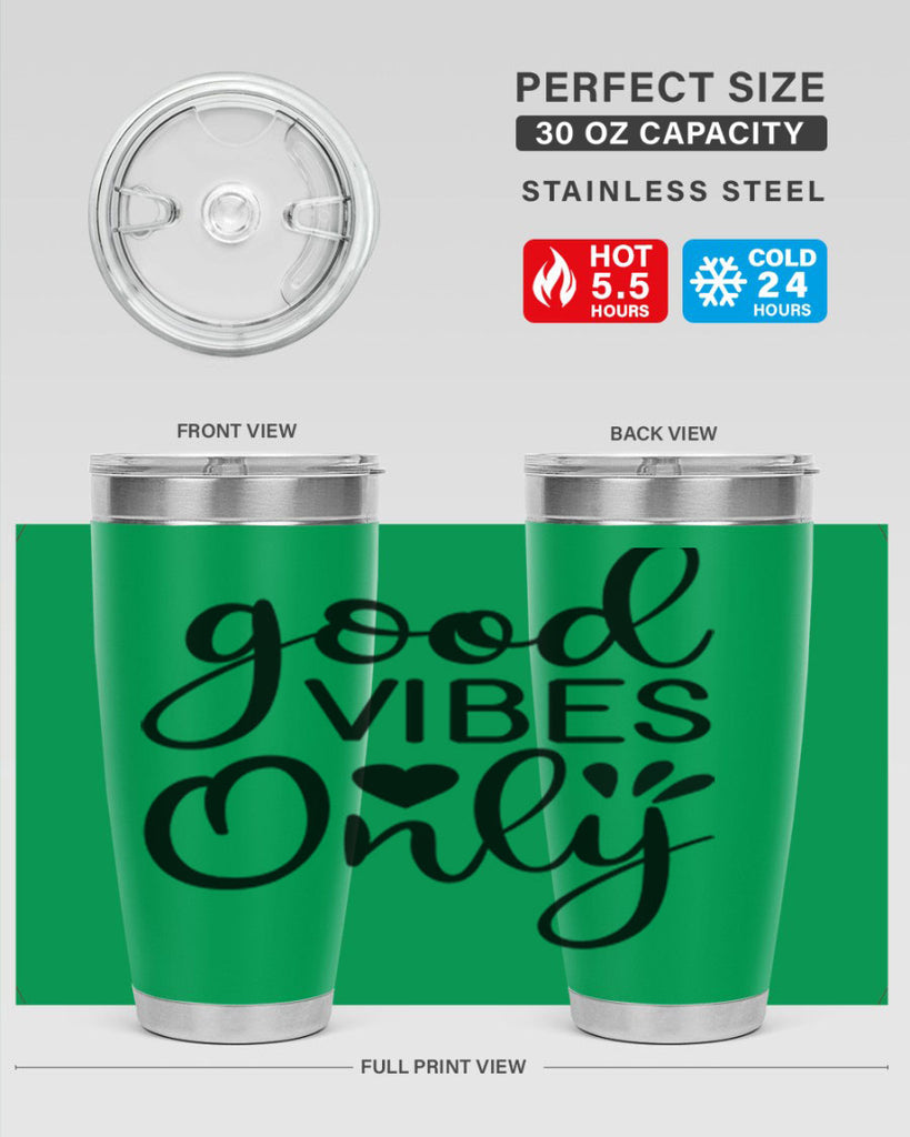 Good vibes only design 202#- mermaid- Tumbler