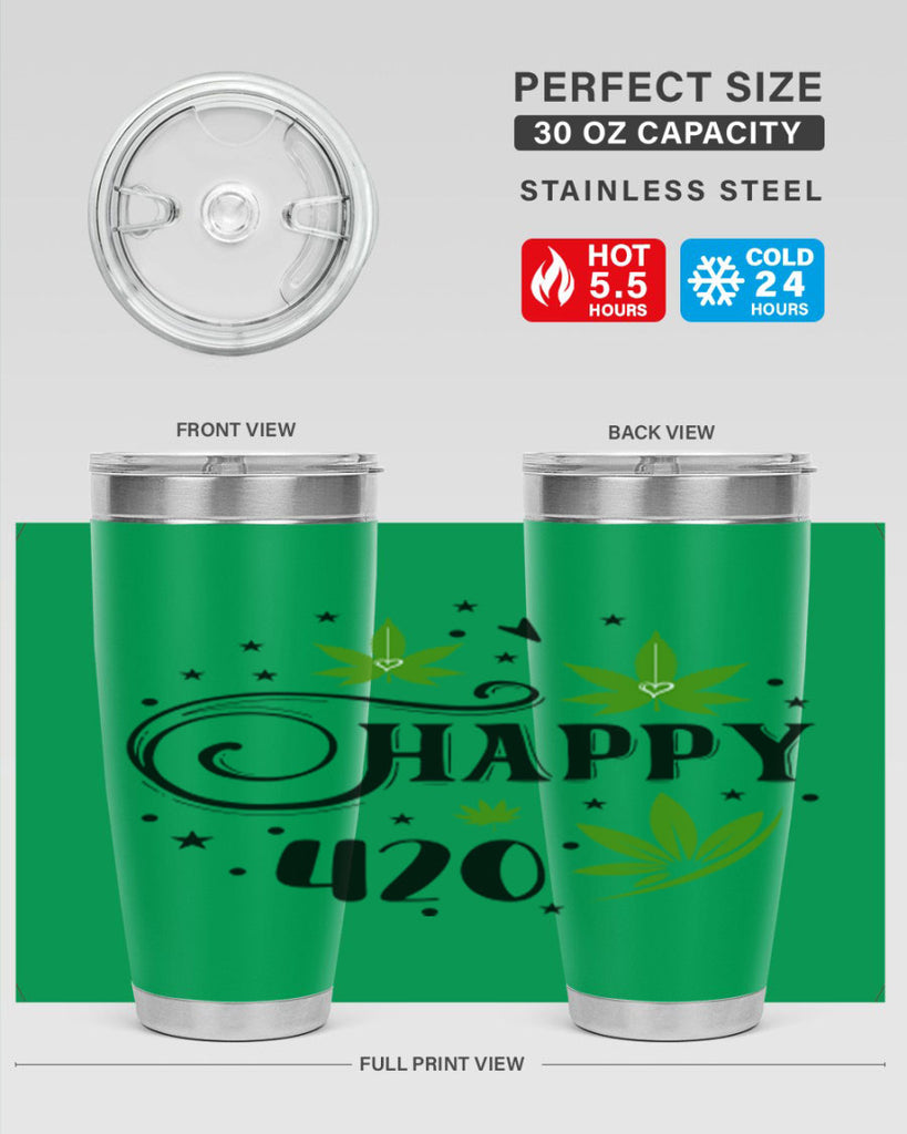 Happy 420 101#- marijuana- Tumbler