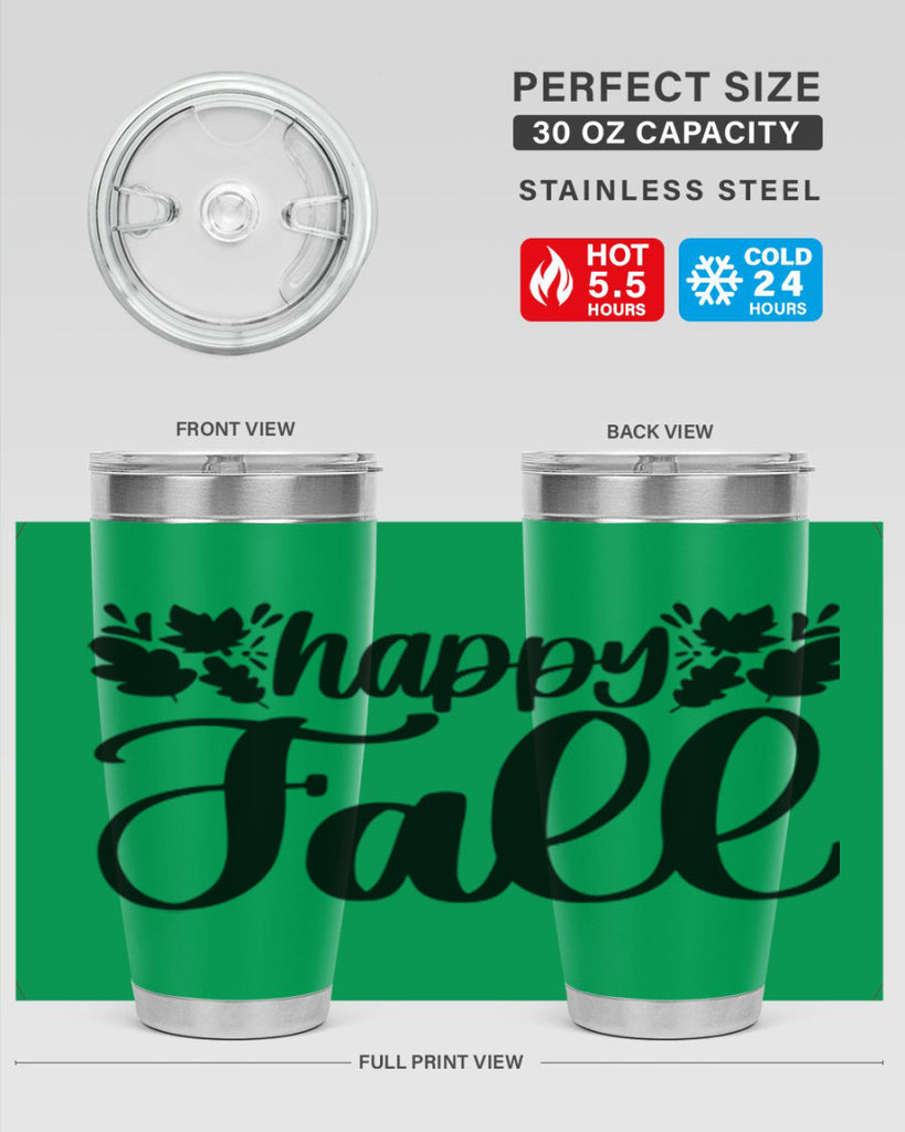 Happy Fall 489#- fall- Tumbler