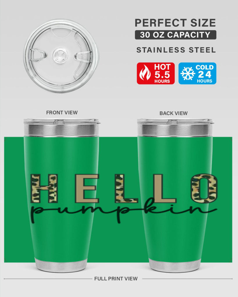 Hello Pumpkin Fall 291#- fall- Tumbler