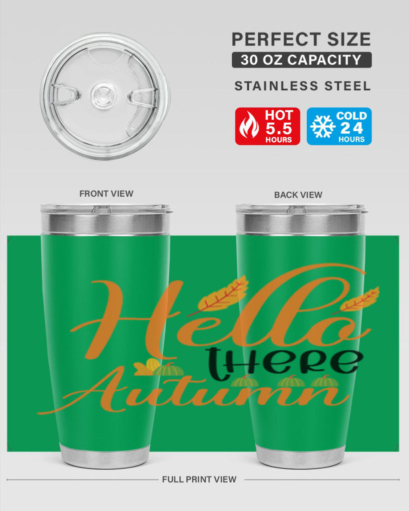 Hello There Autumn 297#- fall- Tumbler