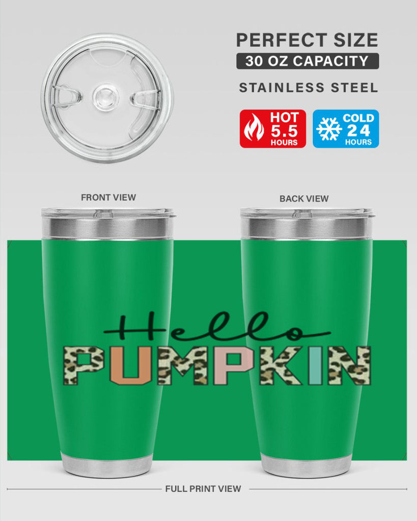 Hello pumpkin 289#- fall- Tumbler