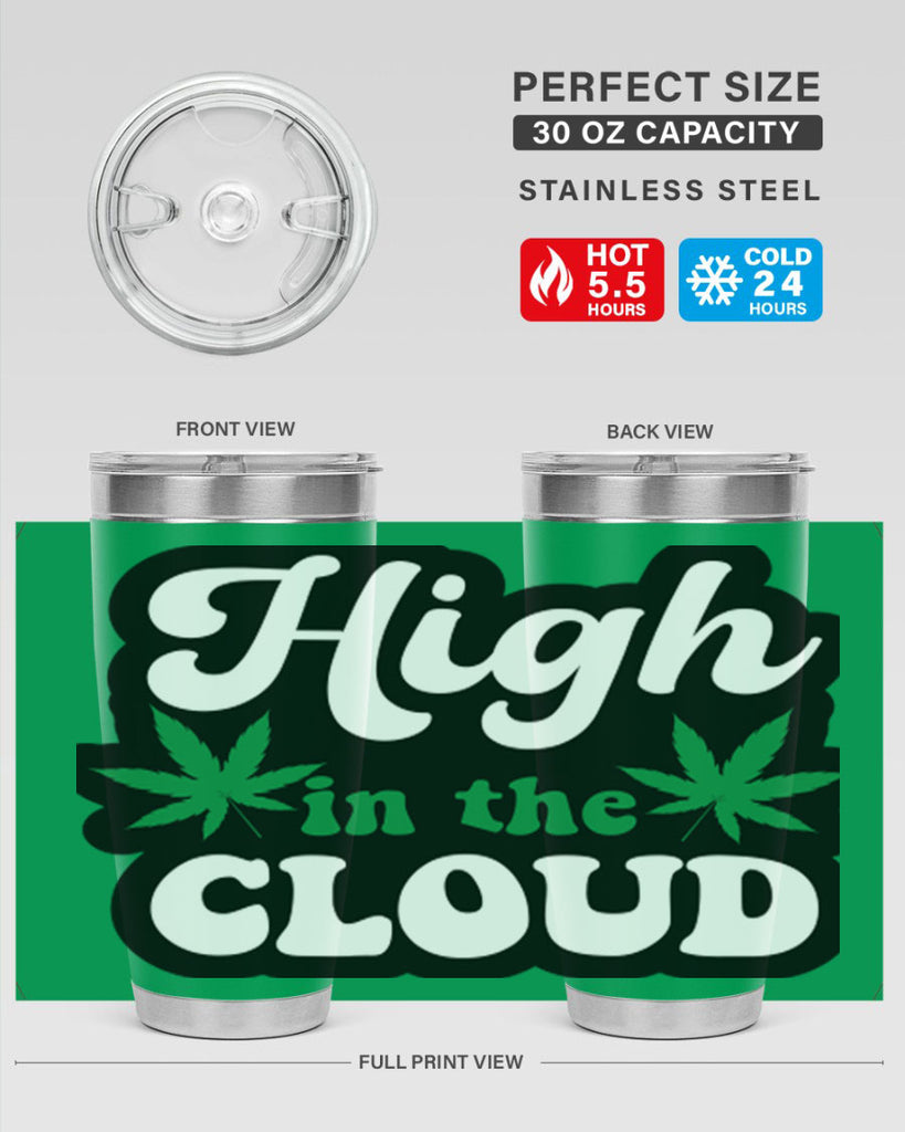 High in the cloud 113#- marijuana- Tumbler