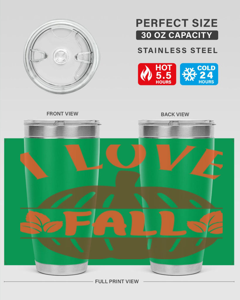 I Love Fall 337#- fall- Tumbler