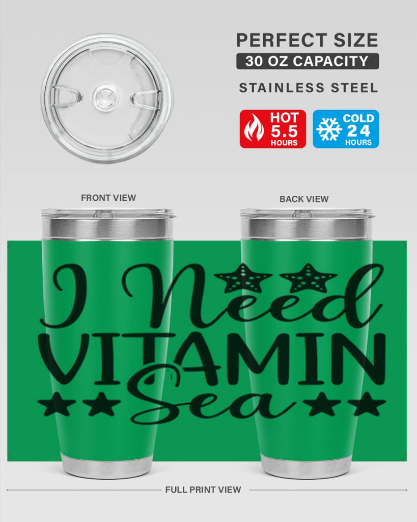 I Need Vitamin Sea 232#- mermaid- Tumbler