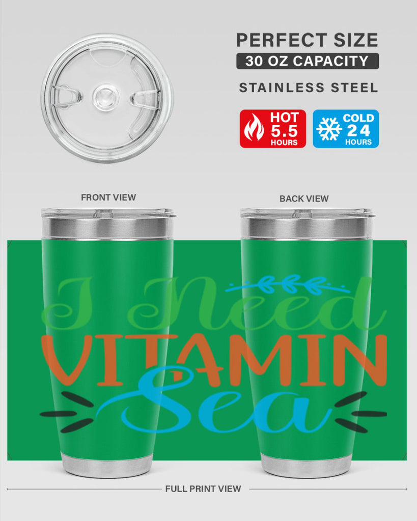 I Need Vitamin Sea 233#- mermaid- Tumbler