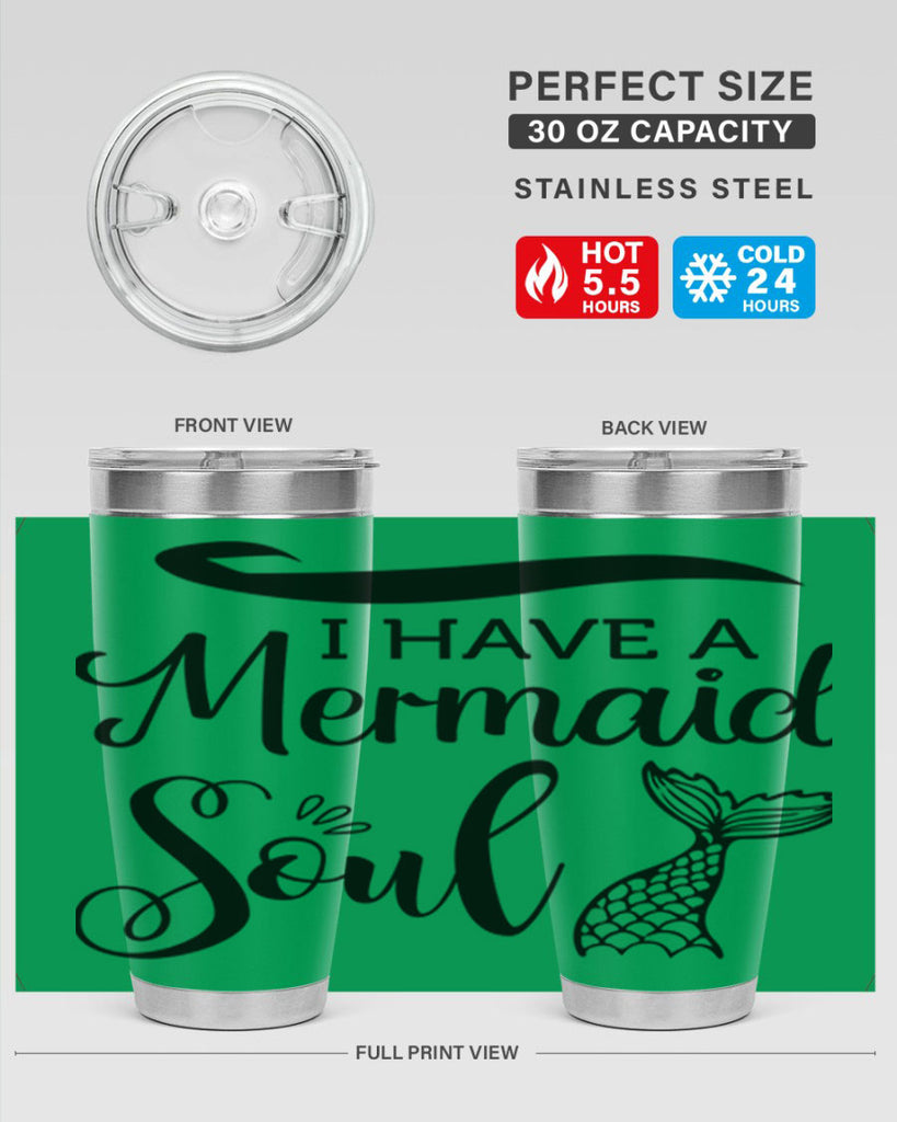 I have a Mermaid soul 228#- mermaid- Tumbler