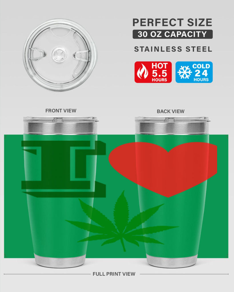 I love Cannabis 127#- marijuana- Tumbler