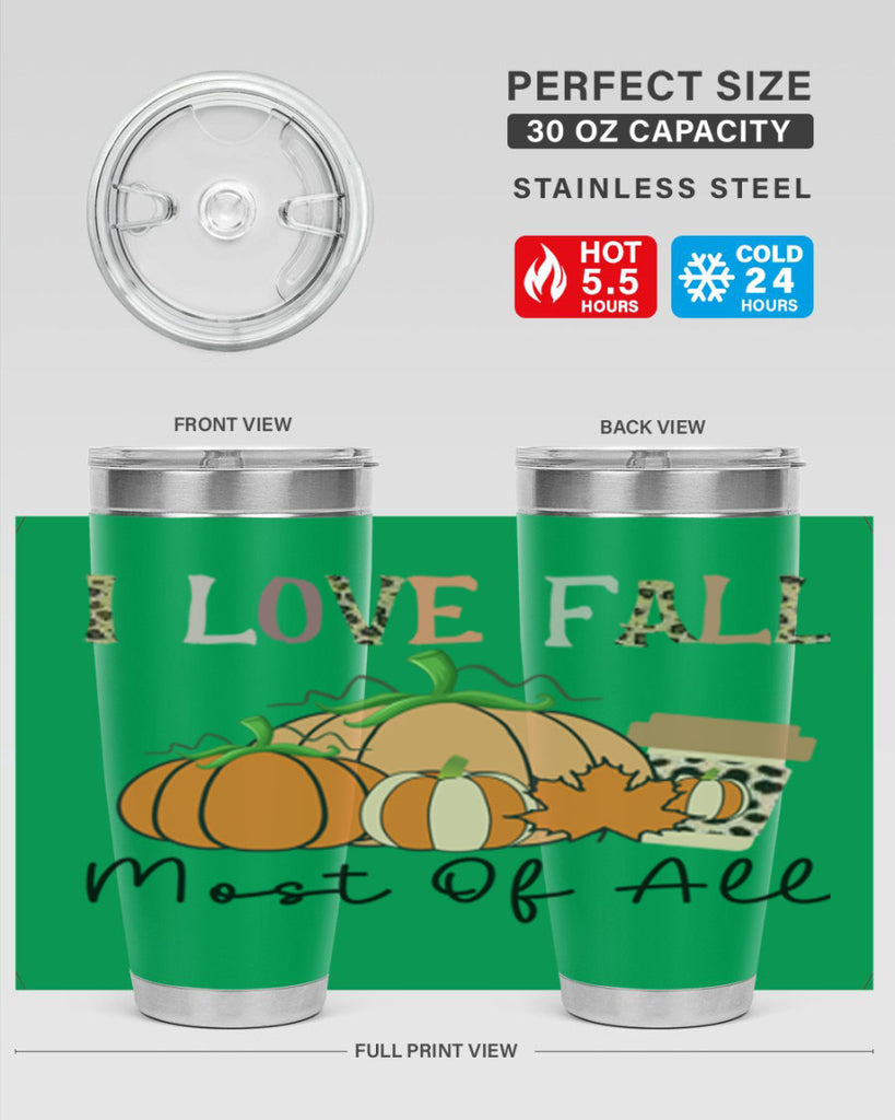 I love fall most of all 326#- fall- Tumbler