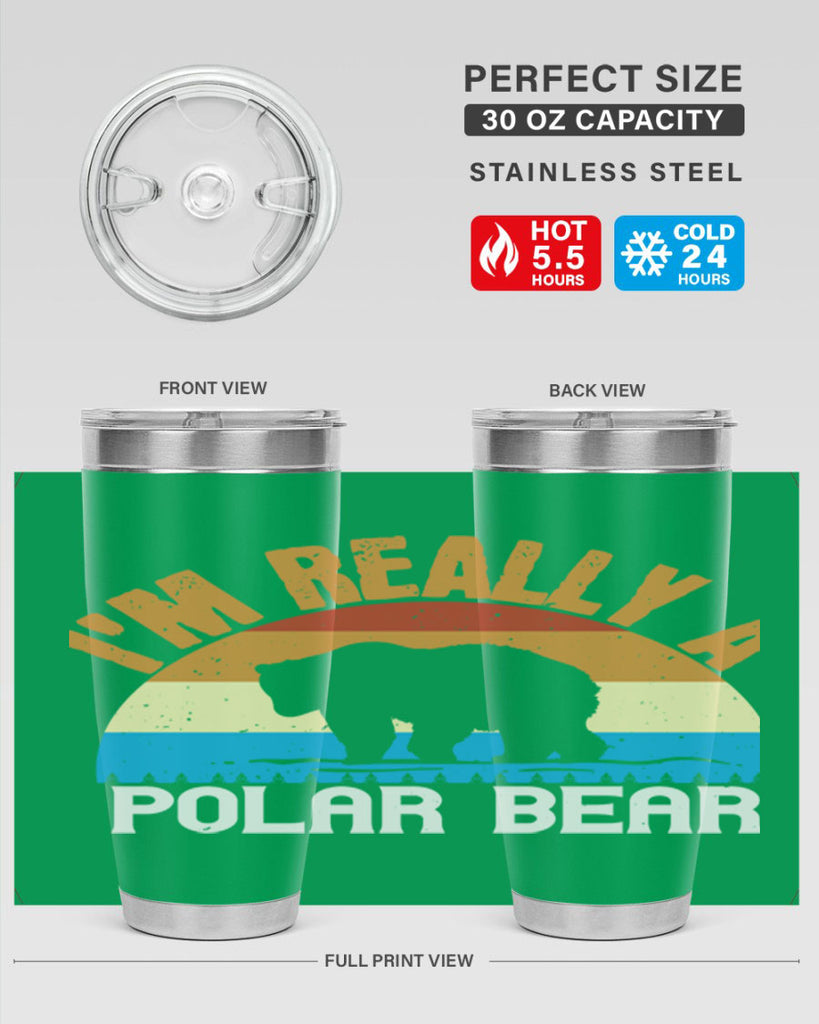 I'm Really A Polar Bear 38#- Bears- Tumbler