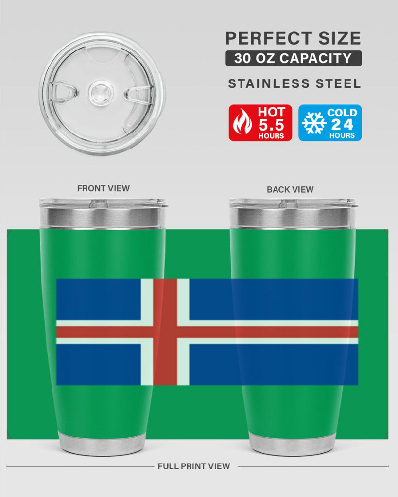 Iceland 122#- world flags- Tumbler