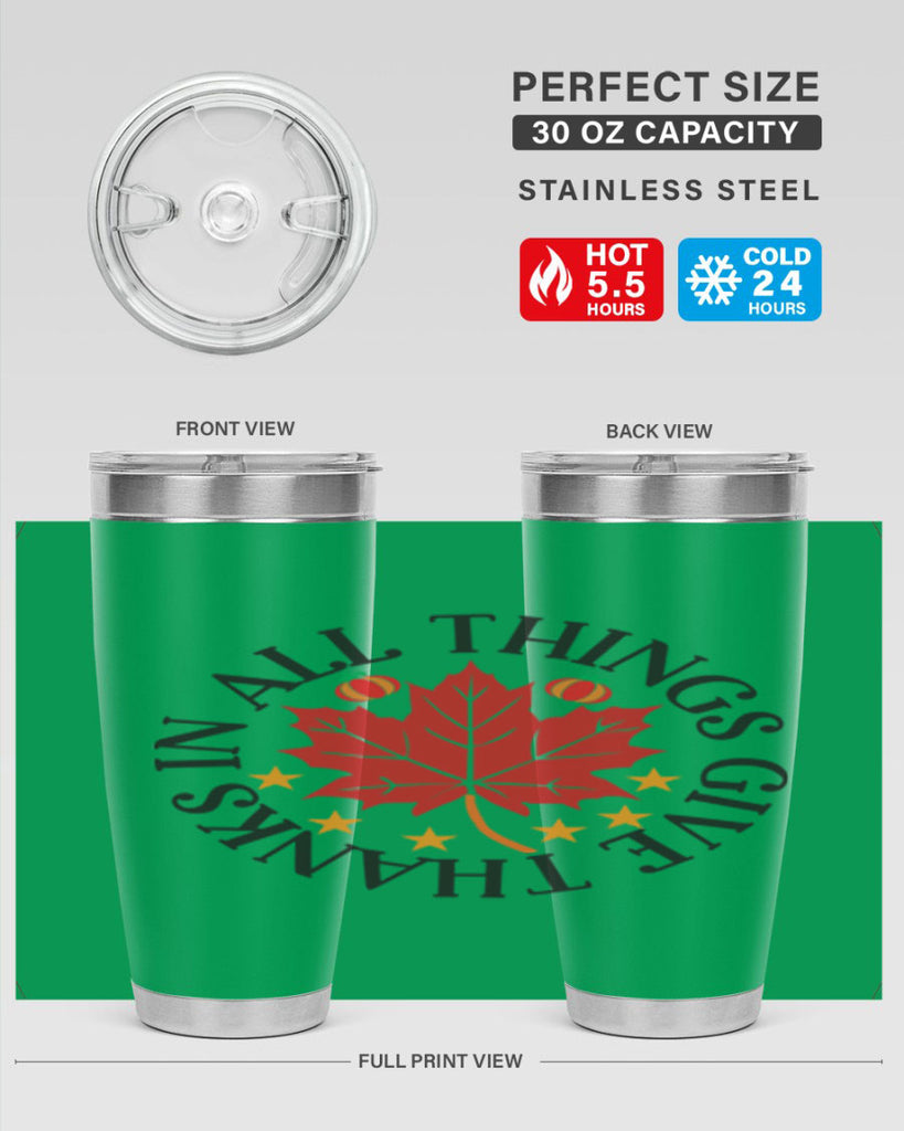 Inallthingsgivethanks 353#- fall- Tumbler