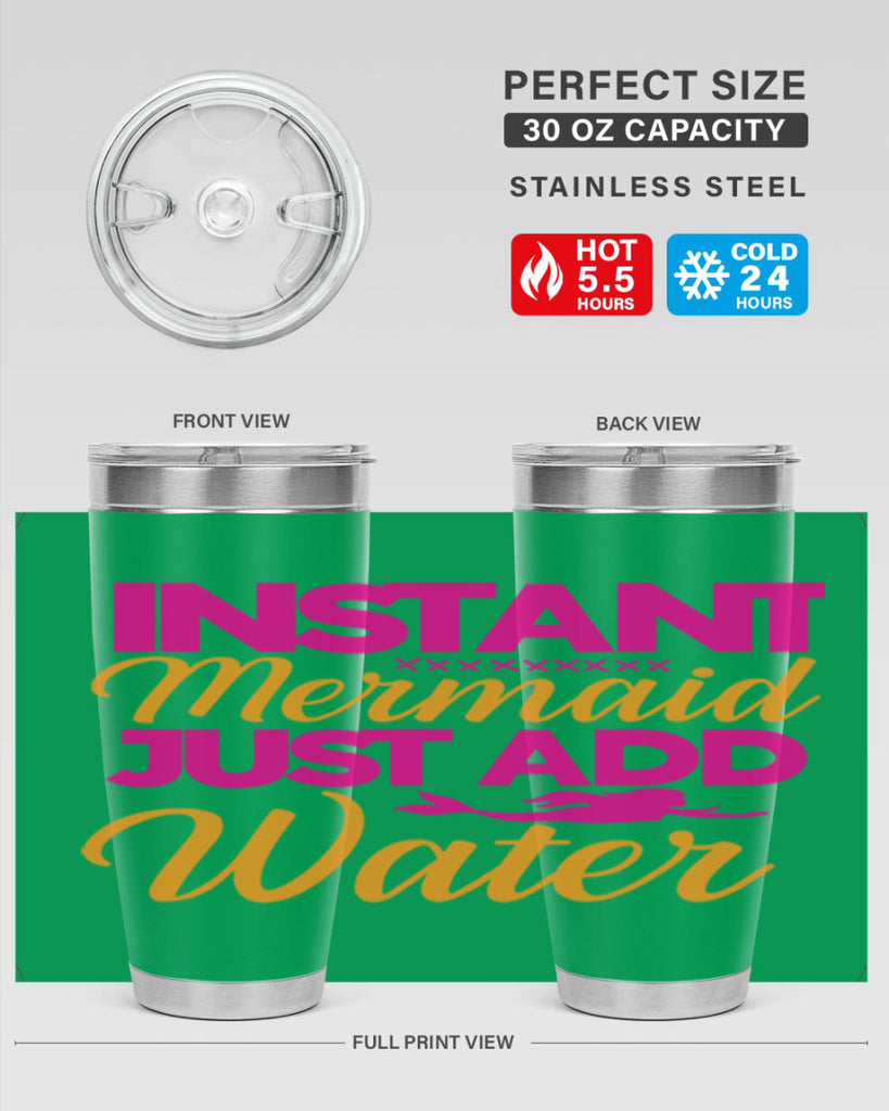 Instant Mermaid Just Add Water 267#- mermaid- Tumbler