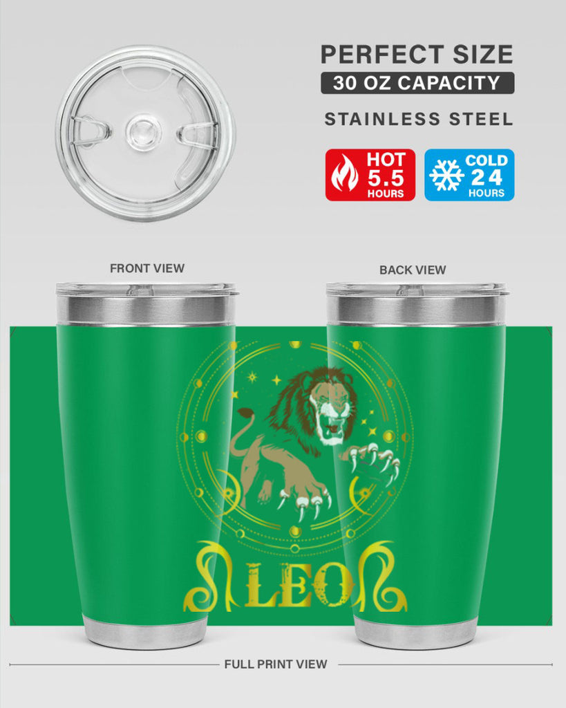 Leo 297#- zodiac- Tumbler