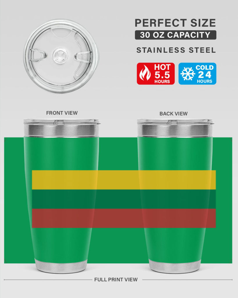 Lithuania 98#- world flags- Tumbler