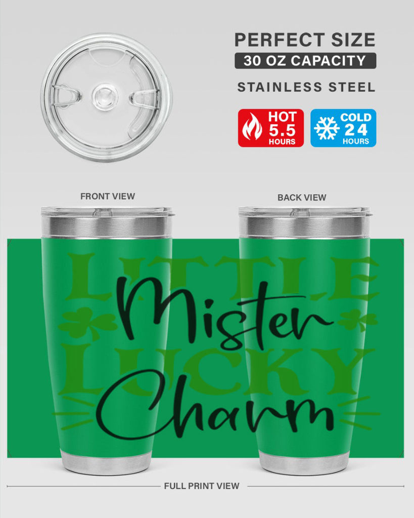 Little Mister Lucky Charm Style 153#- St Patricks Day- Tumbler