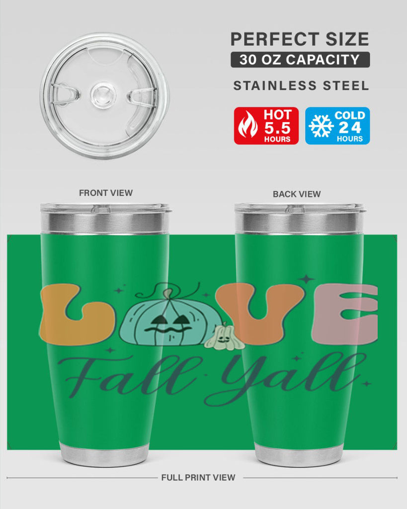 Love Fall Yall 413#- fall- Tumbler